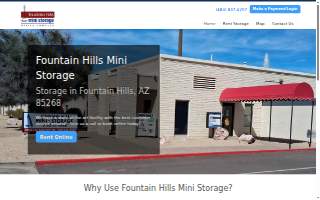 Fountain Hills Mini Storage website