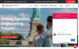 Global Hearts United Immigration Law of Fountain Hills website