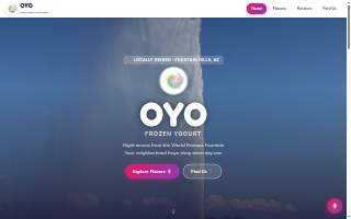 OYO Frozen Yogurt website