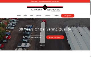 Stewart Transport of Fountain Hills website
