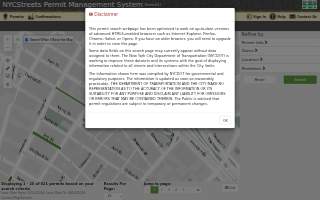 Streets of New York website