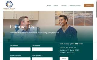 Copper Basin OMS Oral Maxillofacial Surgeons website
