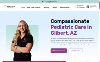 Happy Hearts Pediatrics website