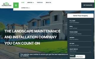 Higher Ground Landscaping website