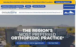 OrthoArizona – South Gilbert website