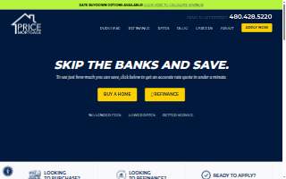 Price Mortgage LLC of Gilbert website