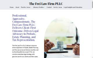 The Frei Law Firm PLLC website
