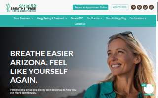 Arizona Breathe Free Sinus & Allergy Centers - Westside of Glendale website