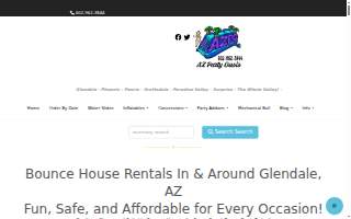 AZ Party Oasis website