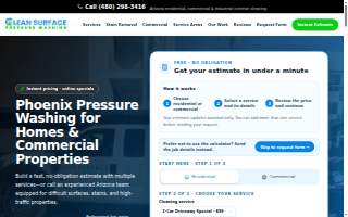 Clean Surface Pressure Washing website