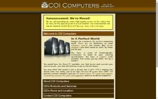 COI Computers website