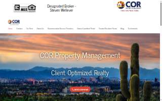 COR Property Management website