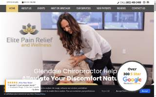 Elite Pain Relief and Wellness website