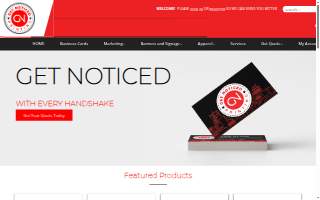 Get Noticed Printing website