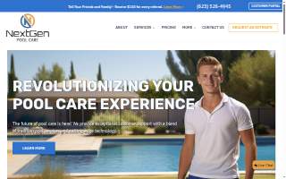 NextGen Pool Care website