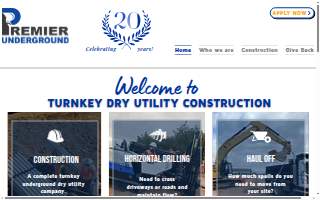 Premier Underground Construction LLC website