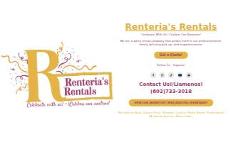 Renteria Rentals website