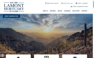 Lamont Mortuary Of Globe website