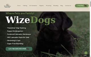 WizeDogs website