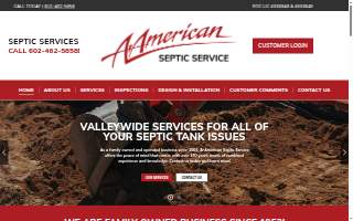 A-American Septic Service website