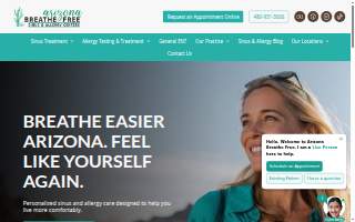 Arizona Breathe Free Sinus & Allergy Centers - Westside of Goodyear website