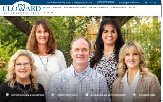 Cloward Orthodontics website