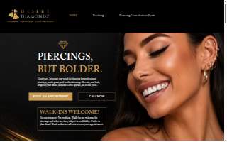 Desert Diamondz Piercing Studio website
