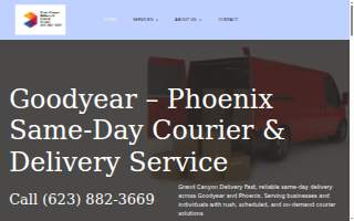 Grand Canyon Delivery Services website