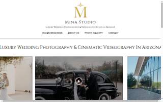 Mina wedding photography and videography website