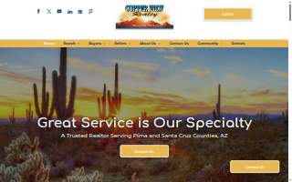 Copper View Realty website