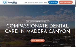 CopperMine Dental Studio at Madera Canyon, PLLC website