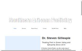 Southern Arizona Podiatry website