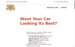 Village Car Wash AZ of Green Valley website