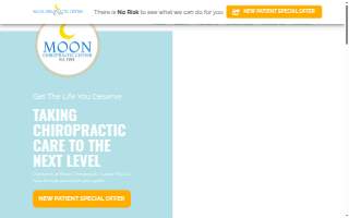 Moon Chiropractic Center website