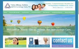 Trinity Allergy, Asthma, and Immunology Care, P.C. website
