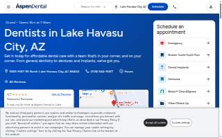 Aspen Dental - Lake Havasu City website