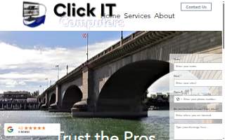 Click IT Computers website