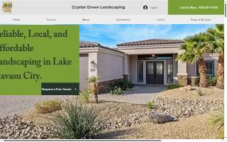 crystal green landscaping website