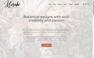 Meraki Botanical Designs website