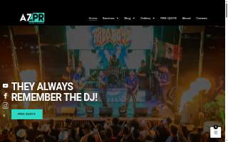 AZ Party Rockers website