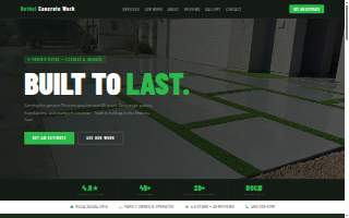 Bethel Concrete Work website