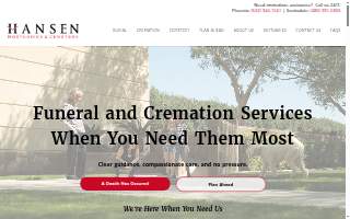 Hansen Mortuary Chapel of Laveen website