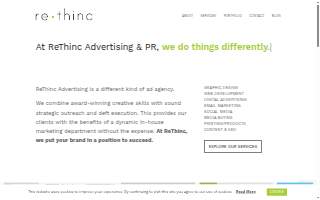 ReThinc Advertising website