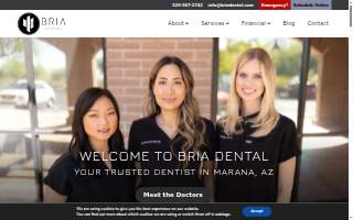 Bria Dental at Dove Mountain website