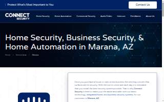 Connect Security of Marana website