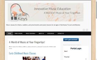 Creative Keys - Innovative Music Education website
