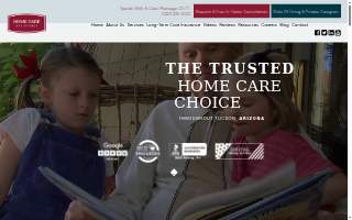 Home Care Assistance Tucson of Marana website