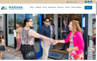 Marana Chamber of Commerce & Visitor Information Center website