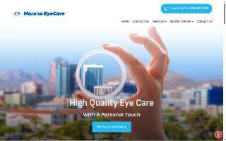 Marana Eye Care website