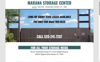 Marana Storage Center website